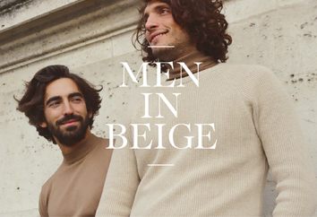 Men in beige